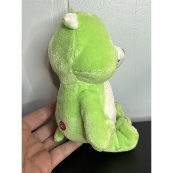 Care Bears 2003 Green Good Luck Bear 8" Plush Toy Play Along Ltd. - Picture 2 of 10